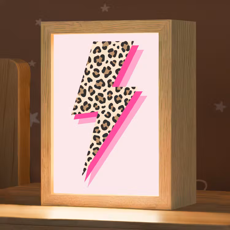 Nachtlampje - Stippen - Roze - Bliksem — 1
