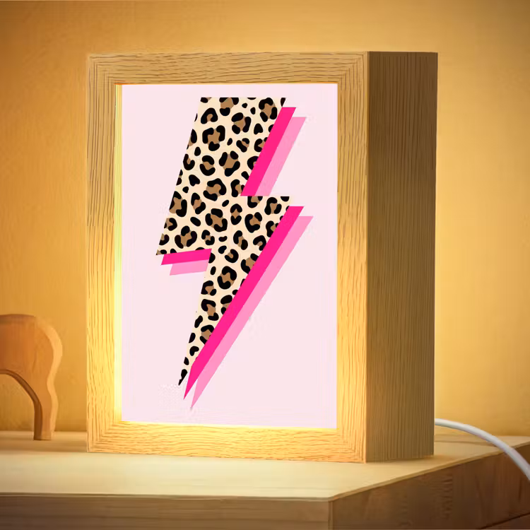 Nachtlampje - Stippen - Roze - Bliksem — 4
