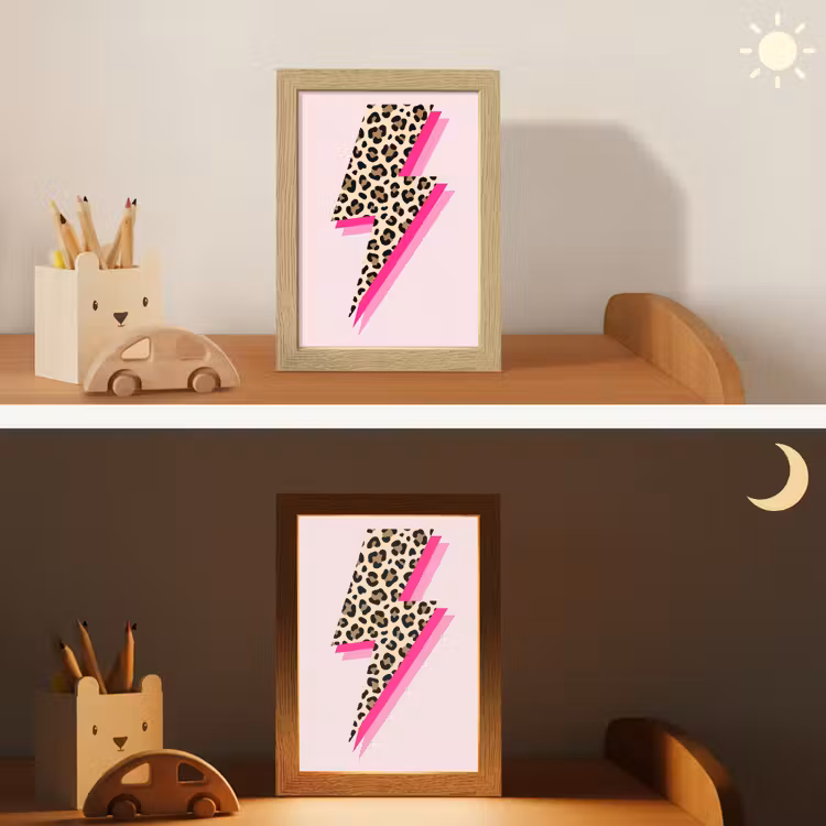 Nachtlampje - Stippen - Roze - Bliksem — 7