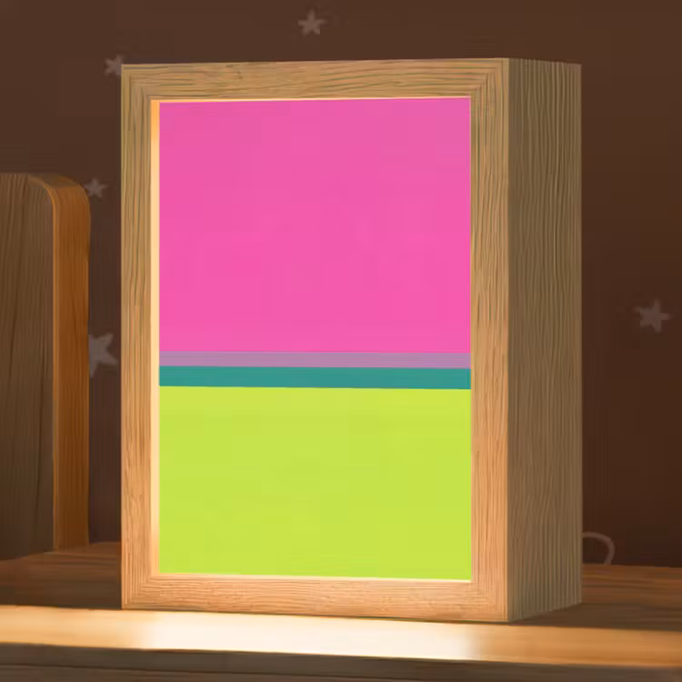 Nachtlampje - Strepen - Modern - Kleurrijk — 1