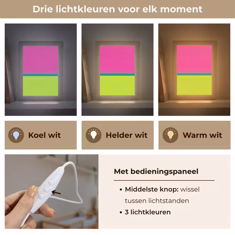 Nachtlampje - Strepen - Modern - Kleurrijk — 5