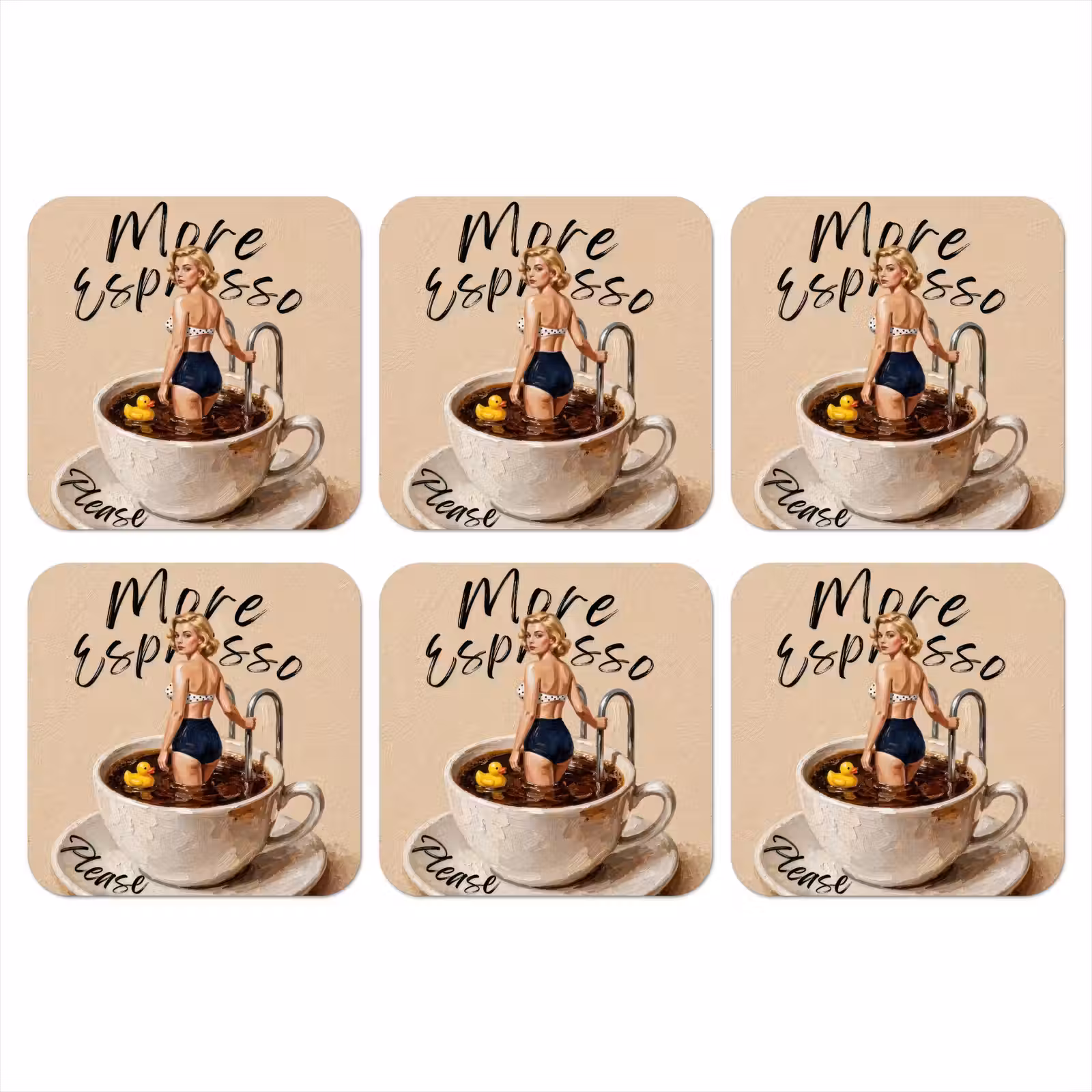 Onderzetter - More espresso - Koffie - Eend — 1