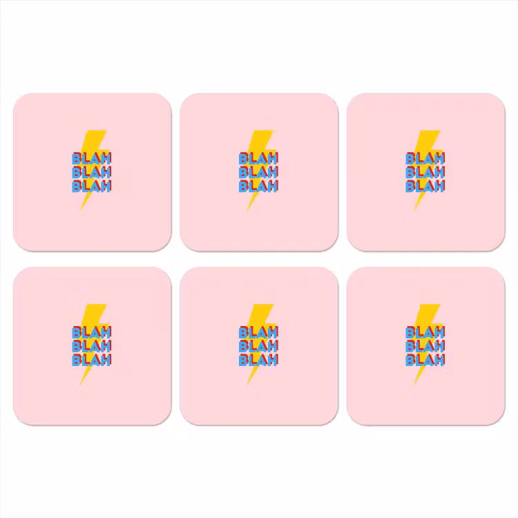 Onderzetter​ - Blah - Bliksem - Roze — 1