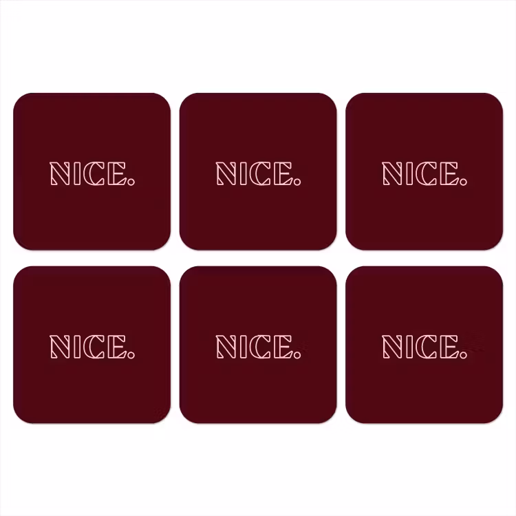 Onderzetter - Bordeaux - Nice - minimalistisch — 1