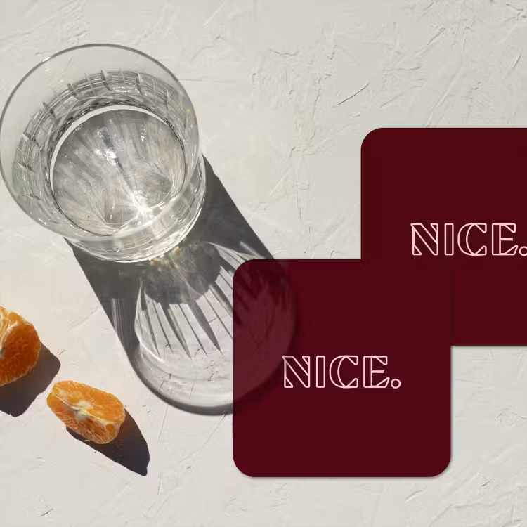 Onderzetter - Bordeaux - Nice - minimalistisch — 3