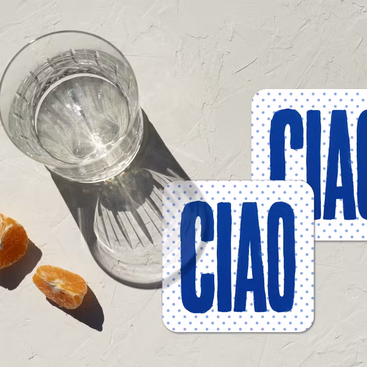 Onderzetter​ - Ciao - Stippen - Roze - Wit — 3