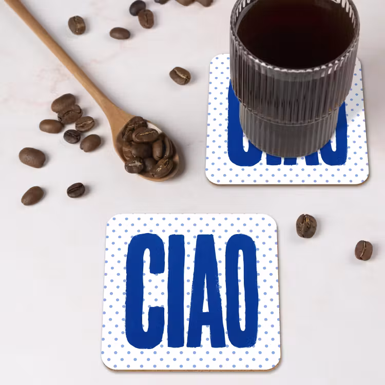 Onderzetter​ - Ciao - Stippen - Roze - Wit — 4