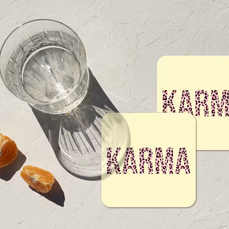 Onderzetter - Karma - Luipaardprint - Geel — 3