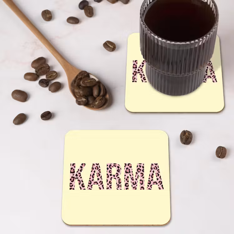 Onderzetter - Karma - Luipaardprint - Geel — 4