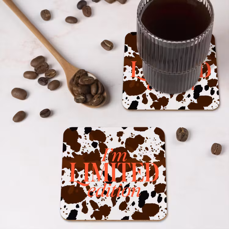 Onderzetter - Koeienprint - Limited edition - Rood — 4