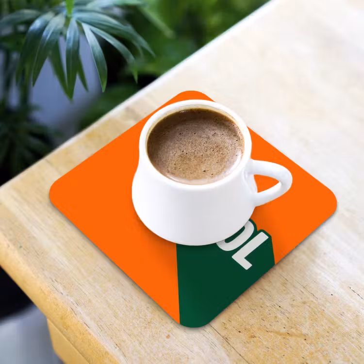 Onderzetter - Cool - Oranje - Groen — 2