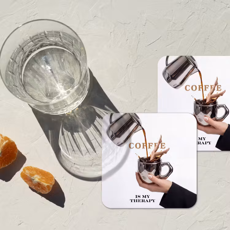 Onderzetter - Koffie - Mok - Kan - Therapie — 3