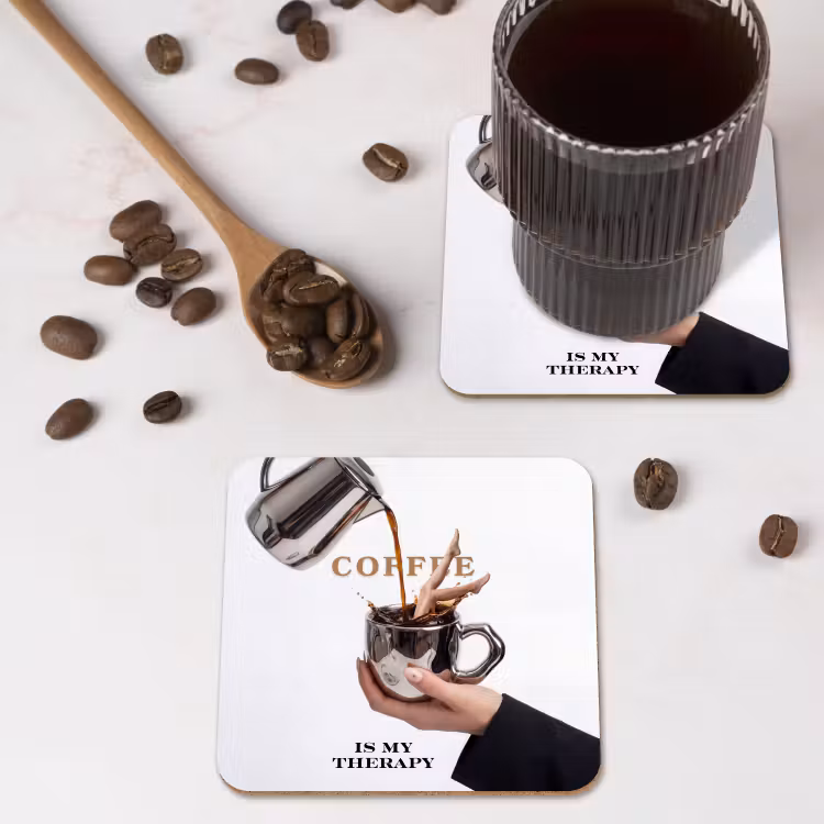 Onderzetter - Koffie - Mok - Kan - Therapie — 4