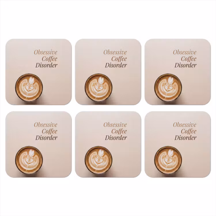 Onderzetter - Koffie - Obessive Coffee Disorder - Beige — 1