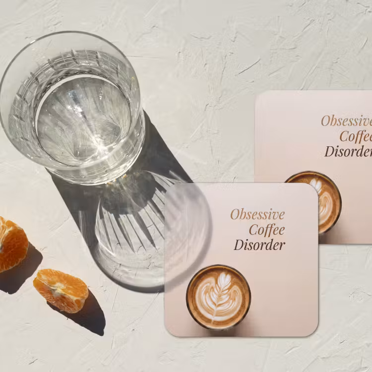 Onderzetter - Koffie - Obessive Coffee Disorder - Beige — 3