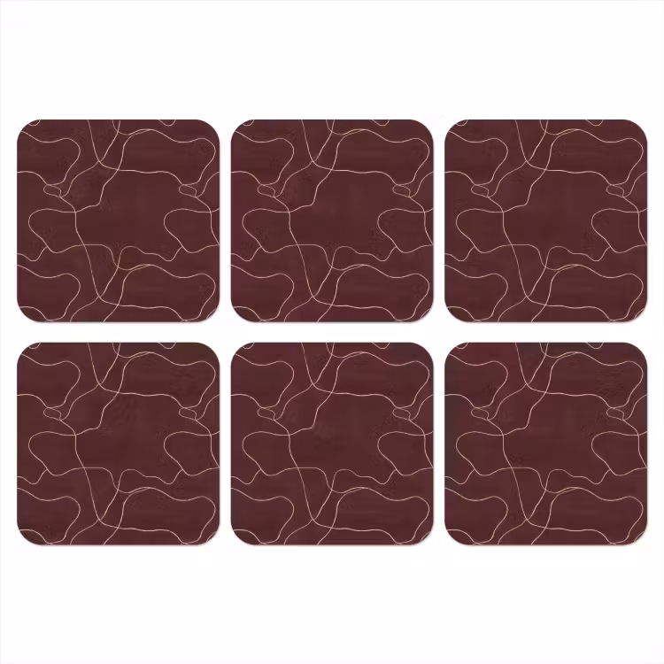 Onderzetter​ - Abstract - Modern - Bruin — 1