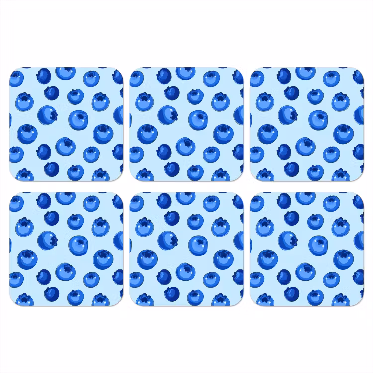 Onderzetter - Bessen - Modern - Blauw — 1