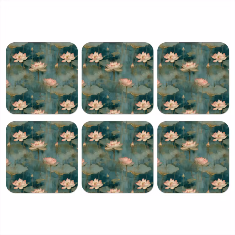 Onderzetter - Botanisch - Bloemen - Roze — 1