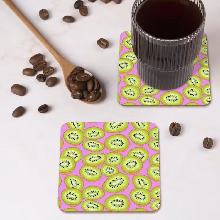 Onderzetter - Kiwi - Speels - Groen — 4