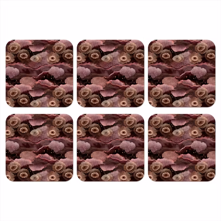 Onderzetter - Koraal - Organisch - Roze — 1
