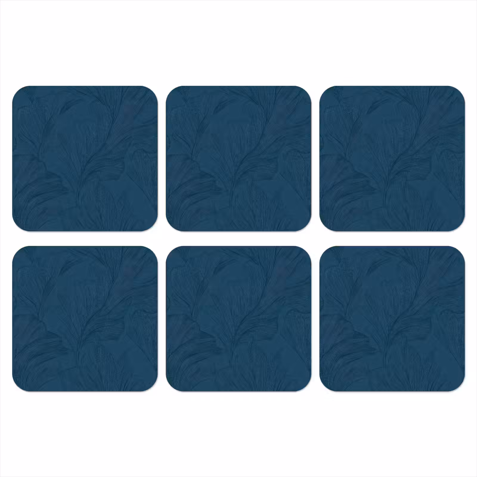 Onderzetter - Abstract - Patroon - Donkerblauw - Elegant — 1