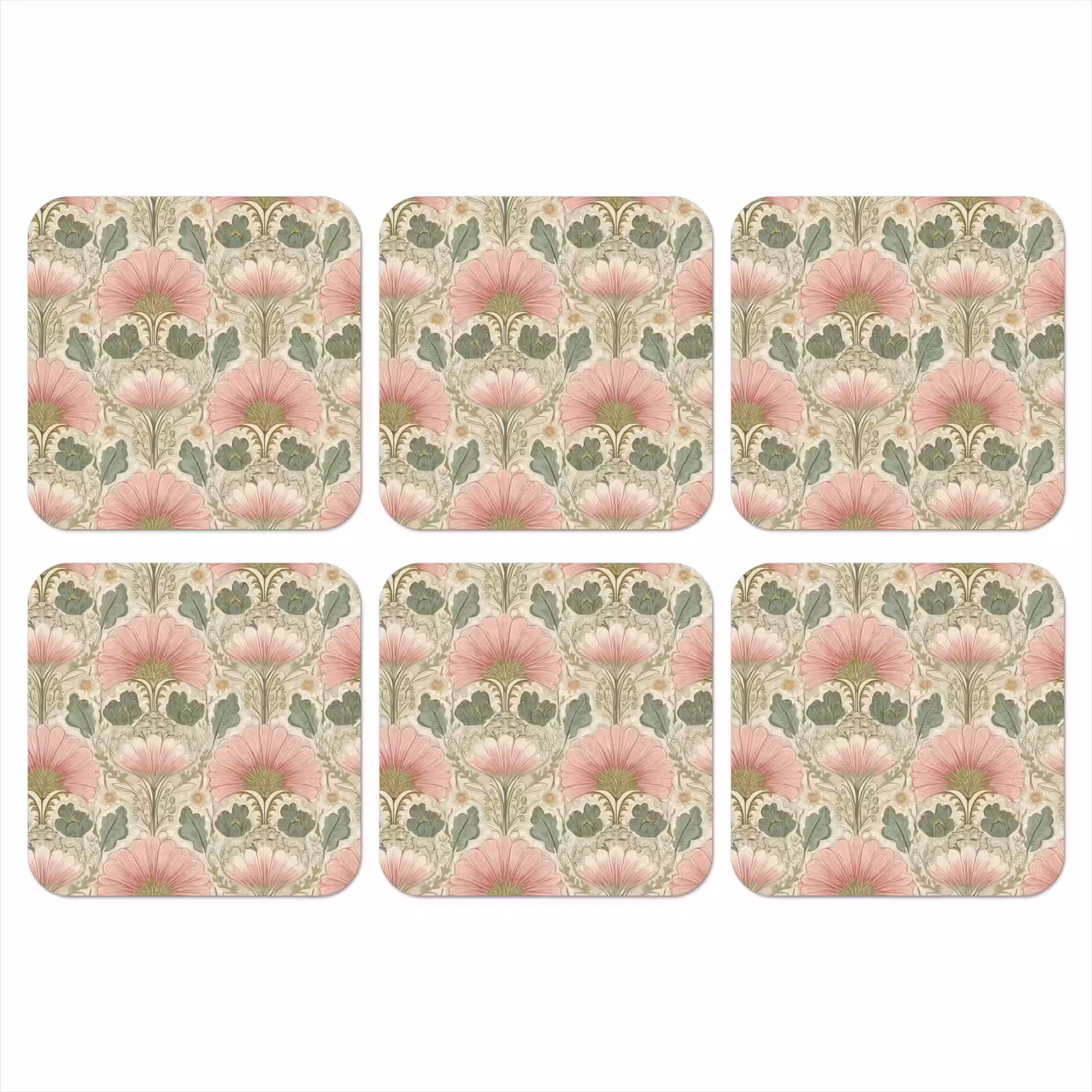 Onderzetter - Klassiek - Patroon - Roze — 1