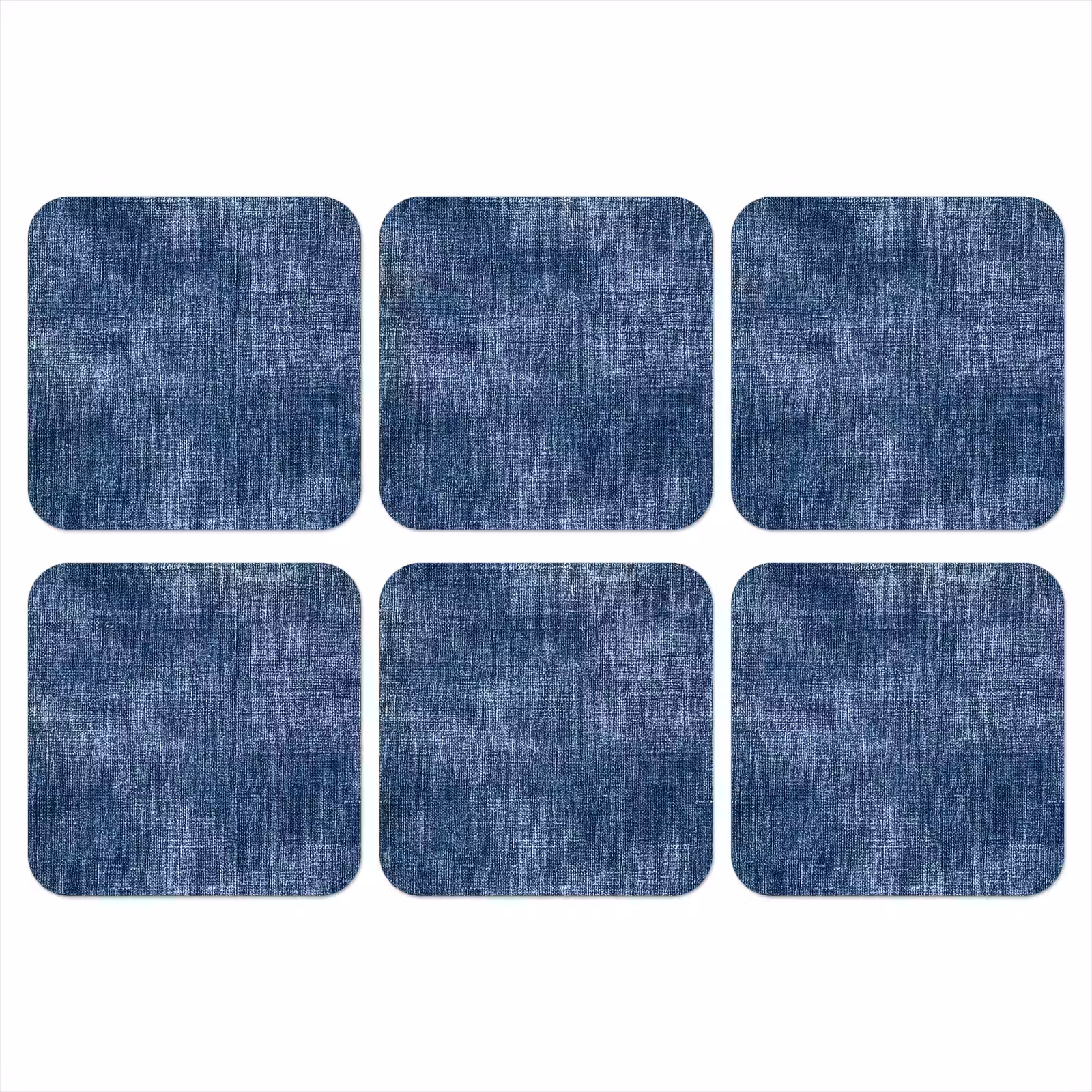 Onderzetter - Linnen - Textuur - Patroon - Denim - Rustiek — 1
