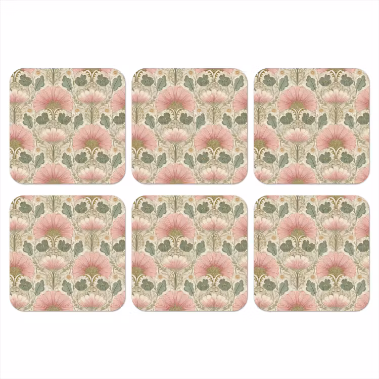 Onderzetter - Klassiek - Patroon - Roze — 1