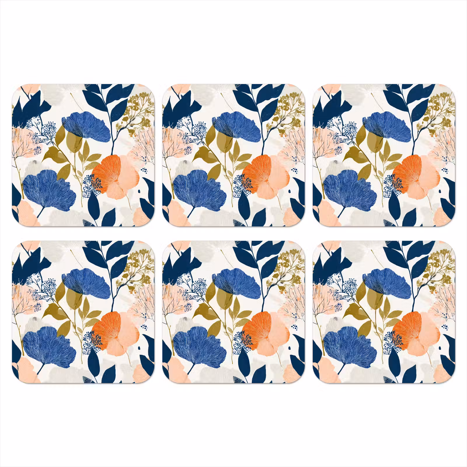Onderzetter - Bloemen - Botanisch - Kleurrijk — 1