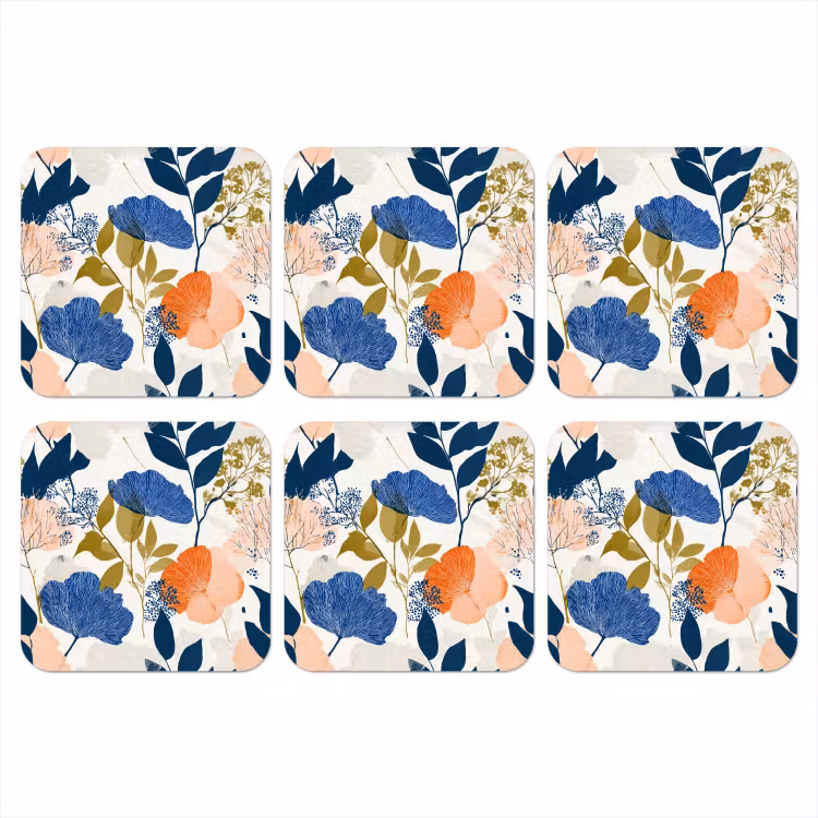 Onderzetter - Bloemen - Botanisch - Kleurrijk — 1