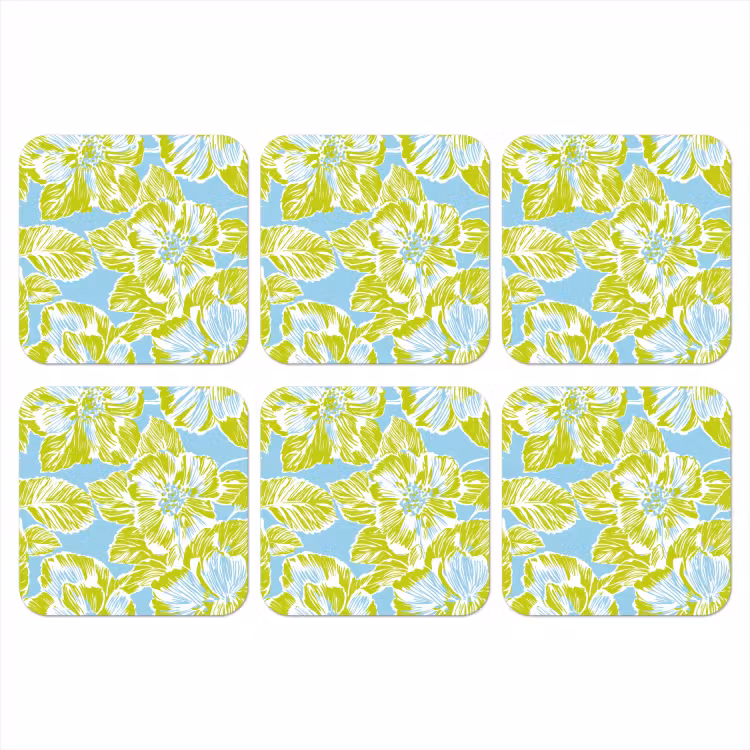 Onderzetter - Modern - Bloemen - Groen — 1
