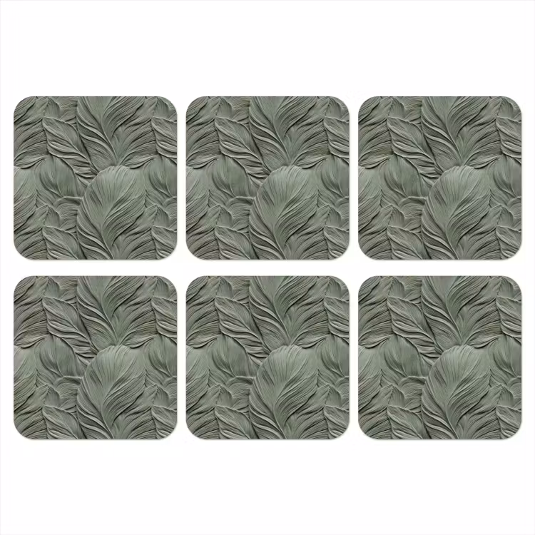 Onderzetter - Bladeren - Textuur - Groen — 1