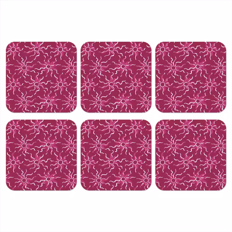Onderzetter - Bohemian - Zon - Magenta — 1