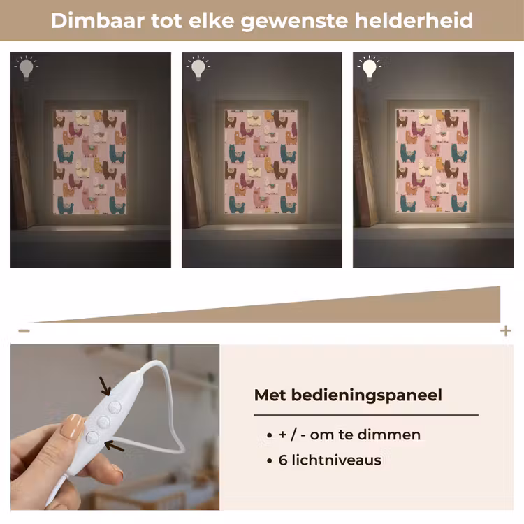 Nachtlampje - Alpaca's - Patroon - Kleurrijk — 6