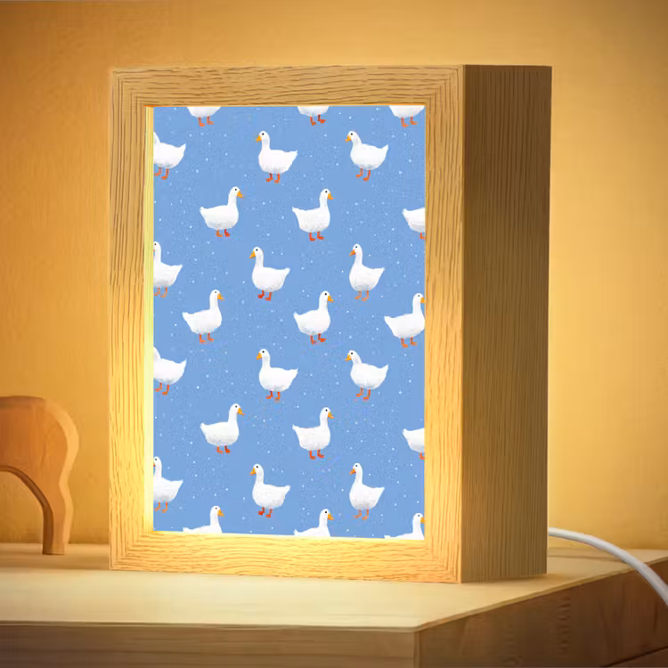 Nachtlampje - Ganzen - Elegant - Blauw — 4