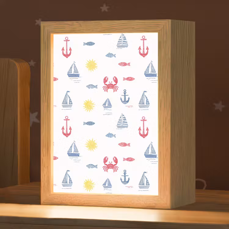 Nachtlampje - Nautisch - Illustraties - Kleurrijk — 1