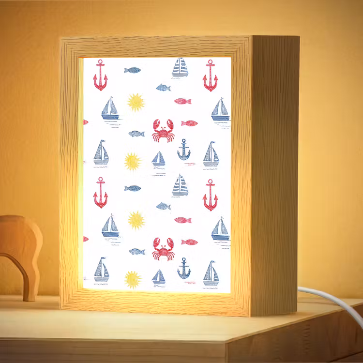 Nachtlampje - Nautisch - Illustraties - Kleurrijk — 4