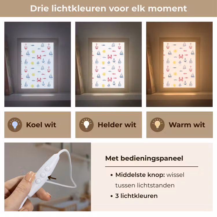 Nachtlampje - Nautisch - Illustraties - Kleurrijk — 5
