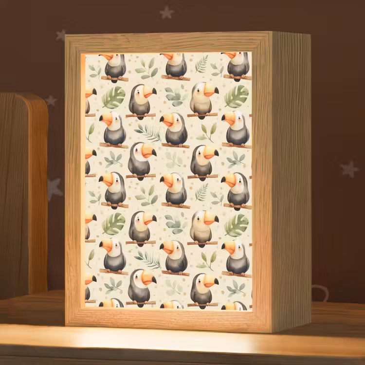 Nachtlampje - Toekans - Exotisch - Kleurrijk — 1