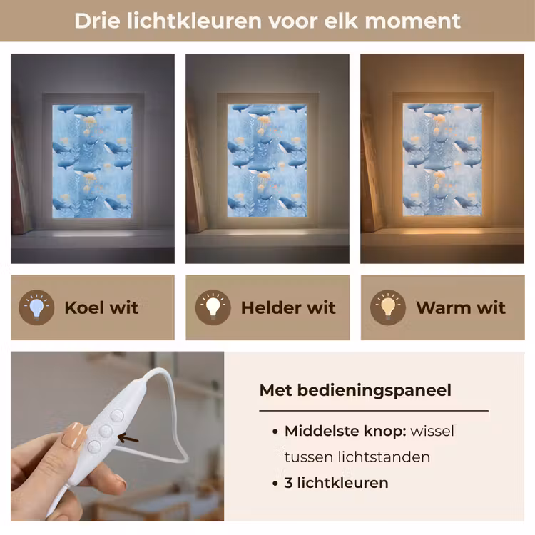 Nachtlampje - Walvissen - Oceaan - Blauw — 5