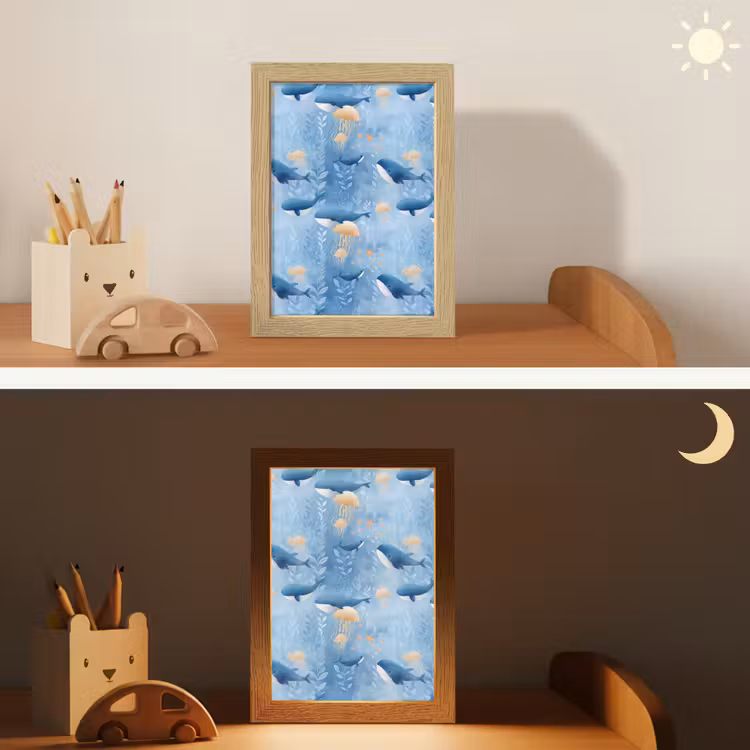 Nachtlampje - Walvissen - Oceaan - Blauw — 7