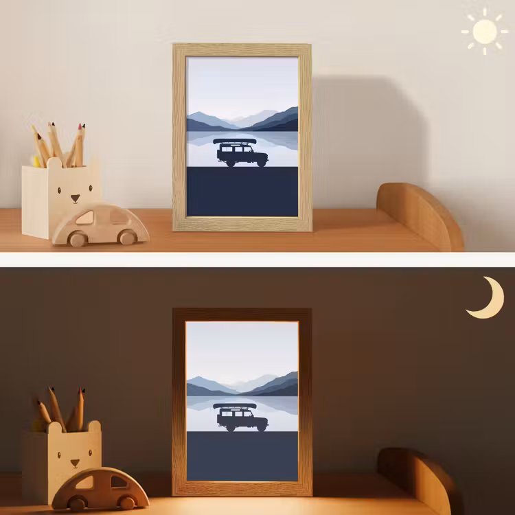 Nachtlampje - Auto - Meer - Bergen - Blauw — 7