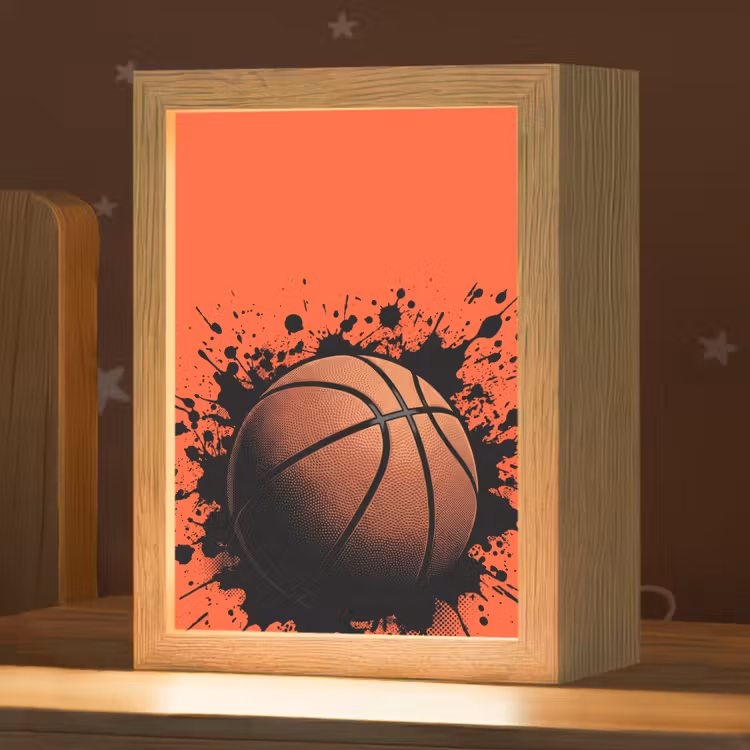 Nachtlampje - Basketbal - Verf - Sport - Oranje — 1