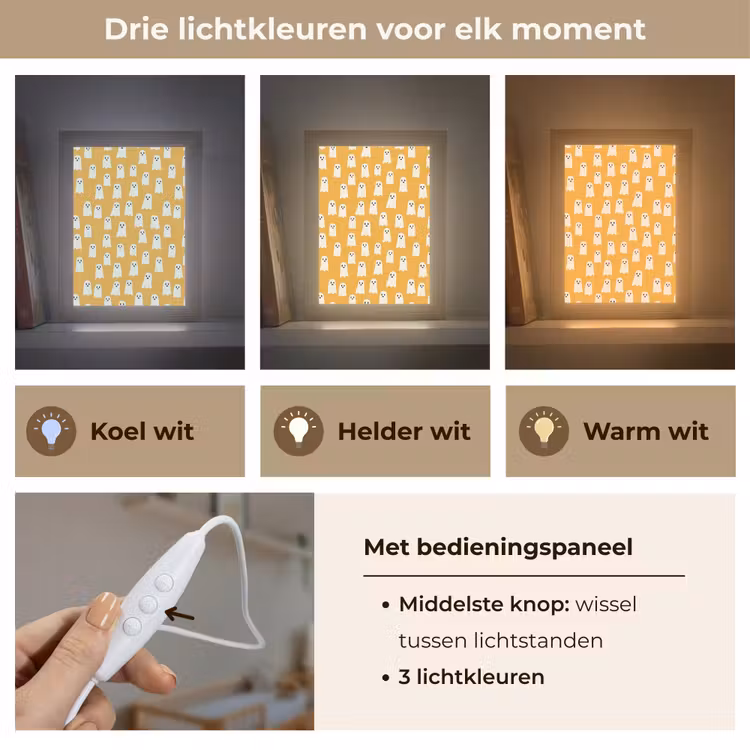 Nachtlampje - Halloween - Spookjes - Oker — 5