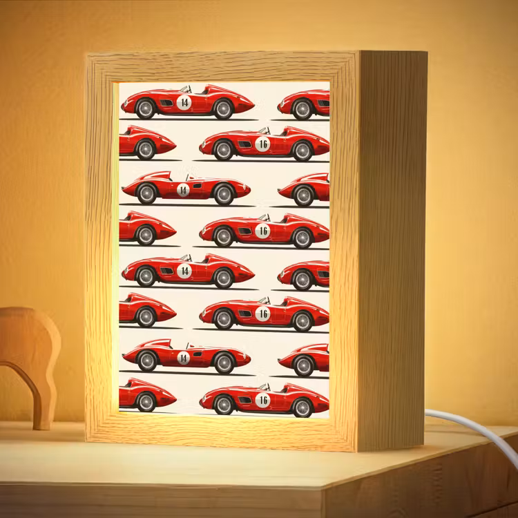 Nachtlampje - Raceauto - Retro - Rood — 4