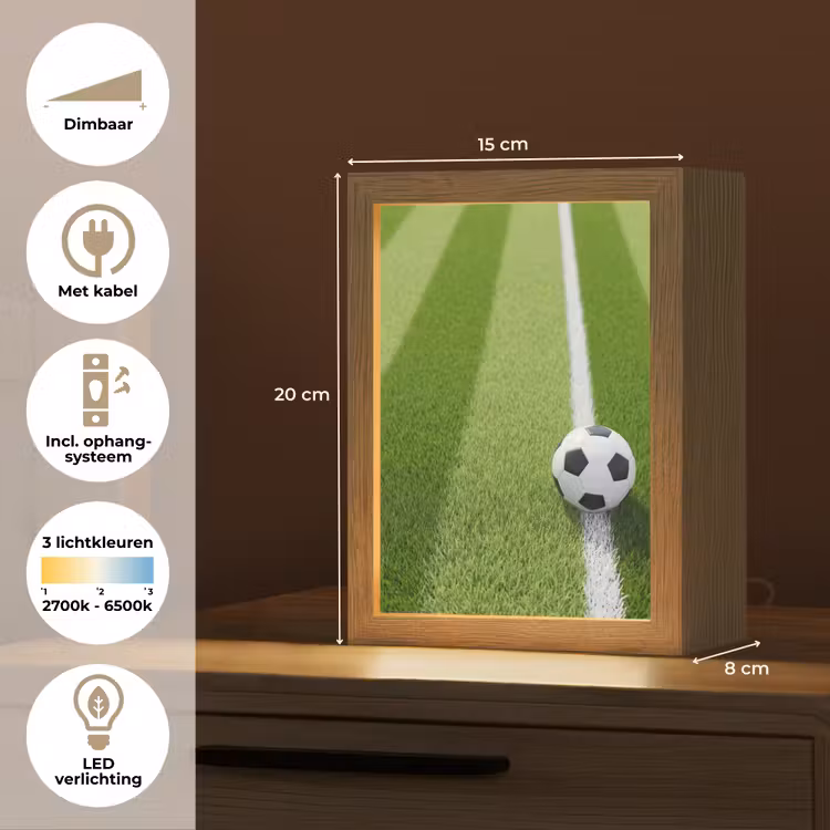 Nachtlampje - Voetbal - Grasveld - Sport - Groen — 2