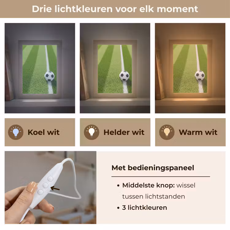 Nachtlampje - Voetbal - Grasveld - Sport - Groen — 5