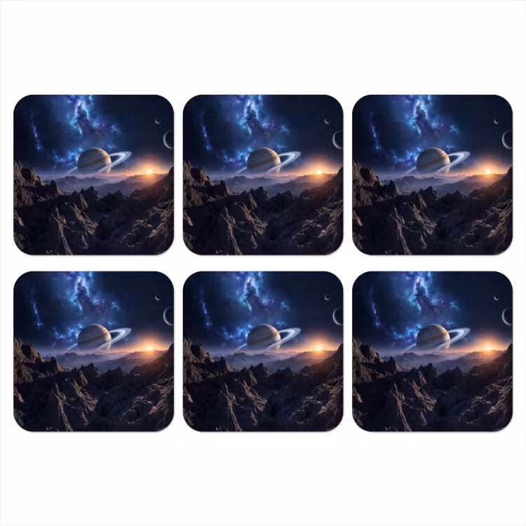 Onderzetter - Fantasy - Kosmos - Landschap — 1