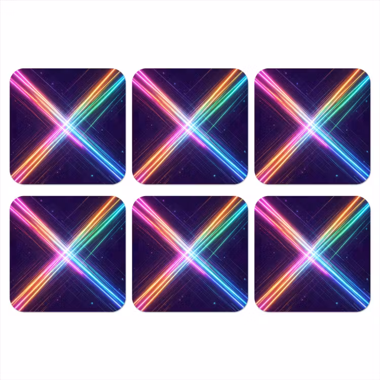 Onderzetter - Kruisen - Lasterstralen - Neon — 1