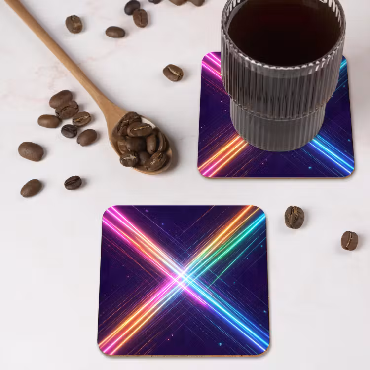Onderzetter - Kruisen - Lasterstralen - Neon — 4